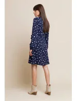 Dámské šaty Wendy Tmavě modrá vzor - Benedict Harper