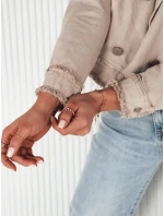 Dámská džínová bunda LUISE béžová FashionStreet TY4125