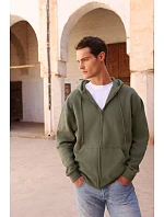 Fruit of the Loom Iconic Premium Hooded Sweat Jacket Mikina s kapucí z těžké bavlny 16.2286 athletic heather Fruit of the Loom Iconic Premium Hooded Sweat Jacket Mikina s kapucí z těžké bavlny 16.2286 athletic heather