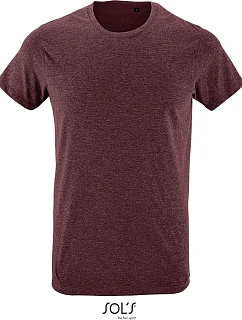 SOL'S Regent Fit Pánské tričko "Slim Fit" 25.0553 heather oxblood
