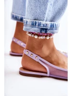 Dámské baleríny s cvočky fialove Kinley