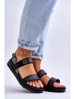 Dámské ploché sandály Big Star LL274938 Černá