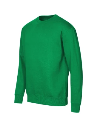 Crew mikina unisex středně zelená
