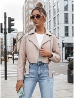 Dámská kožená bunda BADEN beige FashionStreet TY4336