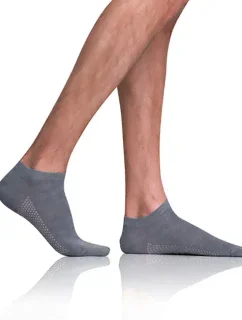 Krátké pánské bambusové ponožky BAMBUS AIR IN-SHOE SOCKS - BELLINDA - šedá