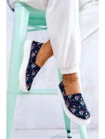 Dámské tenisky nazouvací Memory Foam Big Star JJ276016 Námořnická modrá