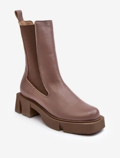 Dámské boty s ponožkou 2693/230 Laura Messi hnědé