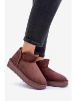 Sněhule Na Platformě Dámské D.Franklin DFSH370010 Čokoládové