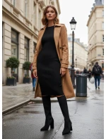 Dámské kozačky na podpatku Černé Yserine