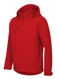 Trail softshellová bunda pánská červená