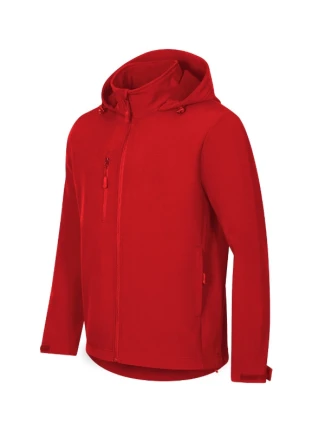 Trail softshellová bunda pánská červená