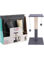 ŠKRÁBACÍ STROM PRO KOČKY 59CM 2 KOULE