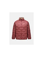 Pánská péřová bunda PEAK PERFORMANCE M Helium Down Jacket, červená barva Pánská péřová bunda PEAK PERFORMANCE M Helium Down Jacket, červená barva