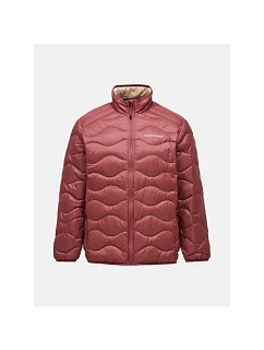 Pánská péřová bunda PEAK PERFORMANCE M Helium Down Jacket, červená barva