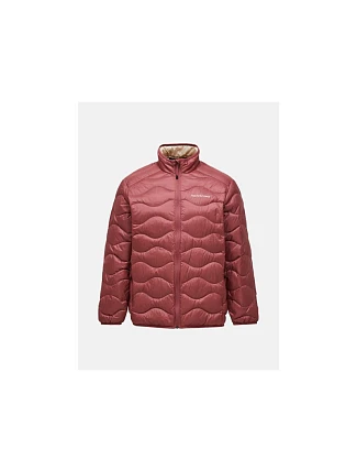 Pánská péřová bunda PEAK PERFORMANCE M Helium Down Jacket, červená barva Pánská péřová bunda PEAK PERFORMANCE M Helium Down Jacket, červená barva
