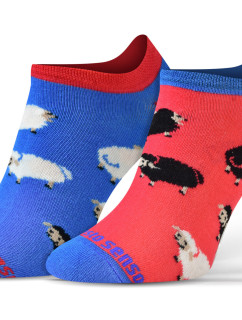 Sesto Senso Finest bavlněné ponožky s nízkým střihem Sheep/Rams