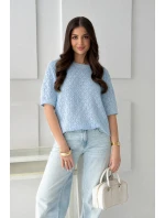 AŽUROVÝ SVETR LUMIERE