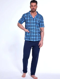 Pyžamo Cornette 318/53 cr/r 3XL-5XL pánské rozepínací