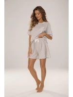 Pyžamo De Lafense 038 Camelia kr/sr S-2XL