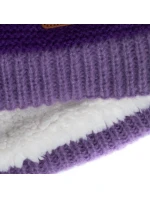 Trollkids Dětská zimní čepice Kids Gryllefjord Bobble Cap s bambulí růžová/fialová (987-243)