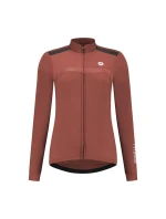 Rogelli dámský dres s dlouhým rukávem MONO hnědý XL