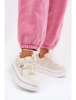 Dámské Sportovní Boty Na Platformě Béžové Caldeno