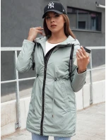Dámská přechodná bunda parka s kapucí VERCHA zelená FashionStreet TY4404