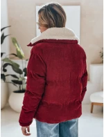 Dámská manšestrová bunda TRENDYGLAM vínová FashionStreet TY4942