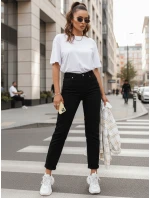 Dámské džíny mom fit s vysokým pasem černé FashionStreet UY2876 Dámské džíny mom fit s vysokým pasem černé FashionStreet UY2876