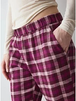Dámské pyžamové kalhoty Mix & Match Tapered Trouser Flannel 02 X Pink růžové - TRIUMPH Dámské pyžamové kalhoty Mix & Match Tapered Trouser Flannel 02 X Pink růžové - TRIUMPH