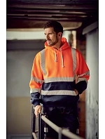 Yoko HVK 05 Hi-Vis mikina s kapucí 79.VK05 black Yoko HVK 05 Hi-Vis mikina s kapucí 79.VK05 black