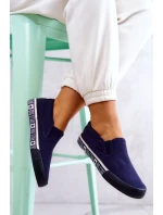Dámské Tenisky Slip-on Big Star HH274011 Námořnická modrá Dámské Tenisky Slip-on Big Star HH274011 Námořnická modrá