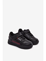 Dětské boty Sneakers na suchý zip LOTTO NANDU 2600310K Černé