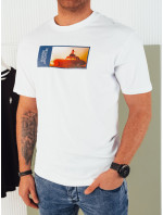 Pánské tričko s potiskem bílé Dstreet RX5484