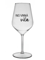 (NE)VINNÁ VÍLA - priehľadný nerozbitný pohár na víno 470 ml