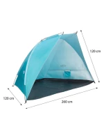 NILS CAMP NC8030 tyrkysový plážový stan 260x120x120 cm NILS CAMP NC8030 tyrkysový plážový stan 260x120x120 cm