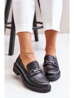 Dámské kožené mokasíny černé Beanika