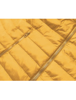 Lehká žlutá dámská prošívaná bunda (20311-333)