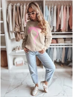 Dámská oversize mikina SOFTTIE cappuccion FashionStreet BY1357