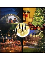 SOLÁRNÍ ZAHRADNÍ SVĚTLO GIRLANDA SOLÁRNÍ ŘETĚZ 4,9 M 40LED TEPLÁ BÍLÁ SOLÁRNÍ ZAHRADNÍ SVĚTLO GIRLANDA SOLÁRNÍ ŘETĚZ 4,9 M 40LED TEPLÁ BÍLÁ