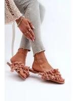 Ploché Dámské Žabky S Trosovémi Špinavě Růžové Rialle Ploché Dámské Žabky S Trosovémi Špinavě Růžové Rialle