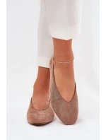 Klasické Baletky Z Eko Semiše Khaki Osallin