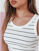 Dámské pruhované mini šaty PREFAB white FashionStreet EY2579