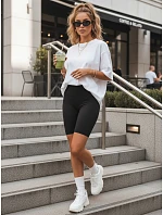Dámské legíny s vysokým pasem, elastické, černé, FashionStreet SY0586 Dámské legíny s vysokým pasem, elastické, černé, FashionStreet SY0586
