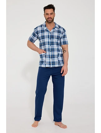 Pyžamo Cornette 318/60 cr/r M-2XL pánské na zip