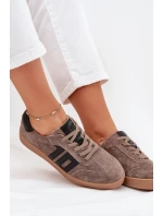 Dámské Semišové Tenisky Vinceza 79557 Tmavě Béžové