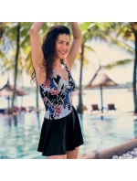 Dámské jednodílné plavky M0 7430 009 černé s potiskem - Anita Dámské jednodílné plavky M0 7430 009 černé s potiskem - Anita