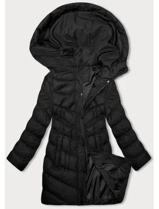 Černá dámská zimní bunda s kapucí (5M3155-392) Černá dámská zimní bunda s kapucí (5M3155-392)