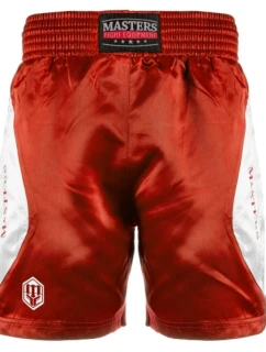 MASTERS SBOX-MFE boxerské šortky červené XS