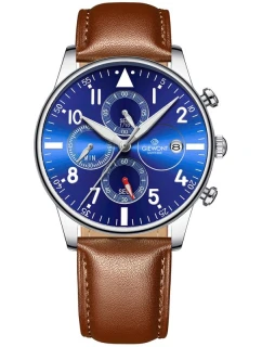 Pánské hodinky Giewont Chronograph Sapphire Brown and Blue GW5630-A6